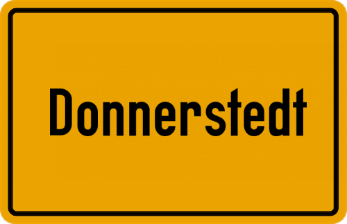 Ortsschild Donnerstedt