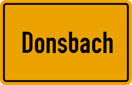 Ortsschild Donsbach