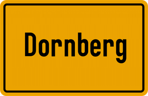 Ortsschild Dornberg, Baden