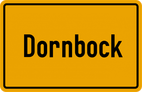 Ortsschild Dornbock