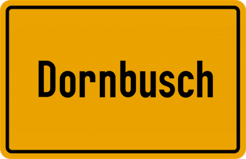 Ortsschild Dornbusch
