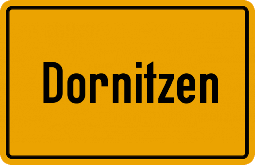 Ortsschild Dornitzen, Inn