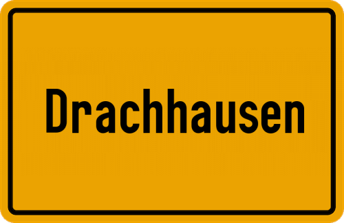 Ortsschild Drachhausen