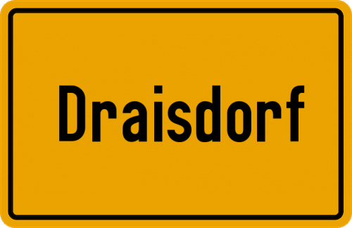 Ortsschild Draisdorf