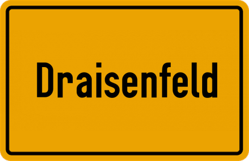 Ortsschild Draisenfeld