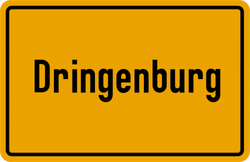 Ortsschild Dringenburg
