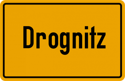 Ortsschild Drognitz