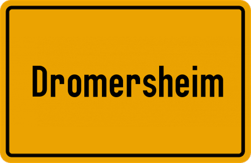 Ortsschild Dromersheim
