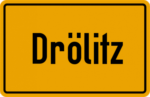 Ortsschild Drölitz
