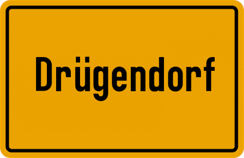 Ortsschild Drügendorf