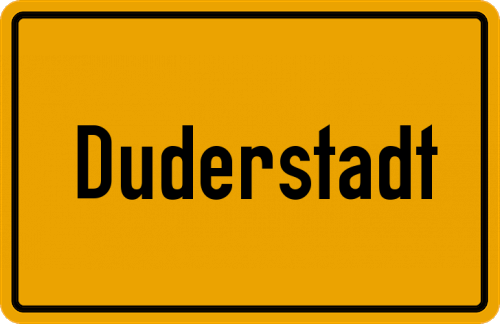 Ortsschild Duderstadt