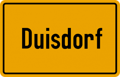 Ortsschild Duisdorf