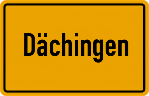 Ortsschild Dächingen