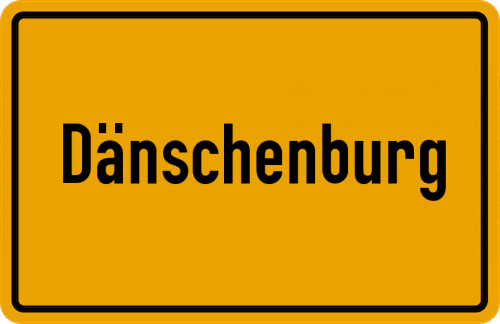 Ortsschild Dänschenburg