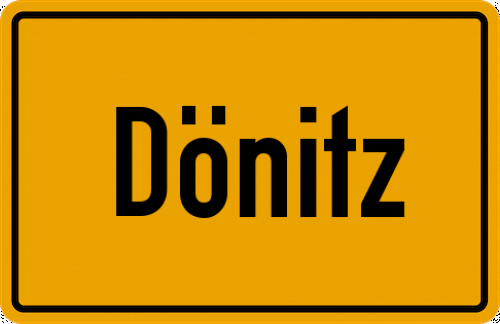 Ortsschild Dönitz