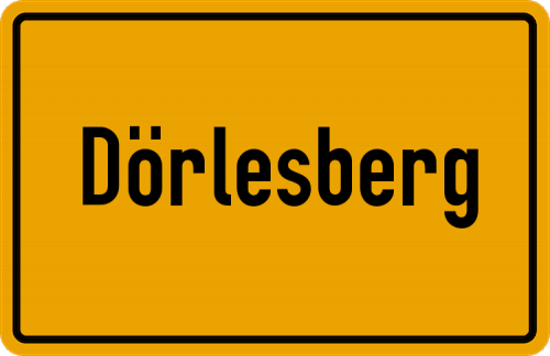 Ortsschild Dörlesberg