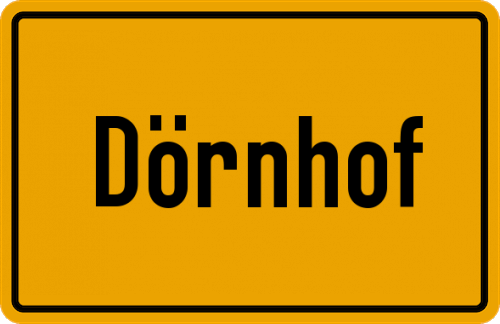 Ortsschild Dörnhof