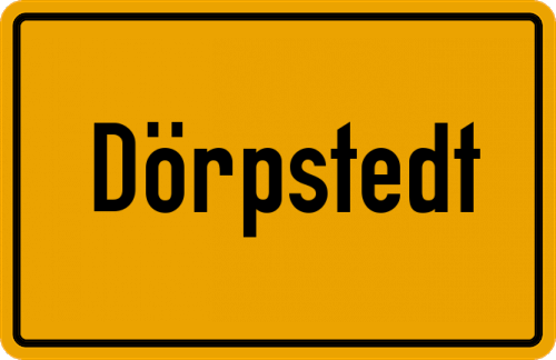 Ortsschild Dörpstedt