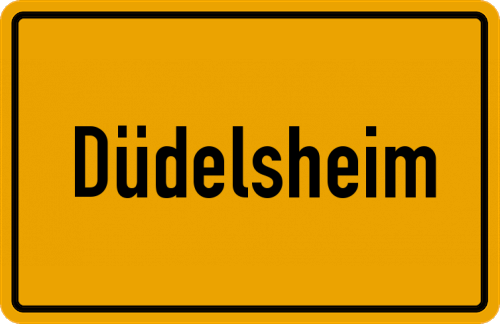 Ortsschild Düdelsheim