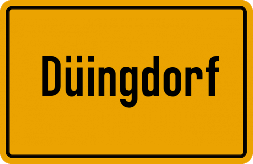 Ortsschild Düingdorf