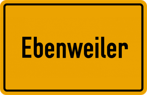 Ortsschild Ebenweiler