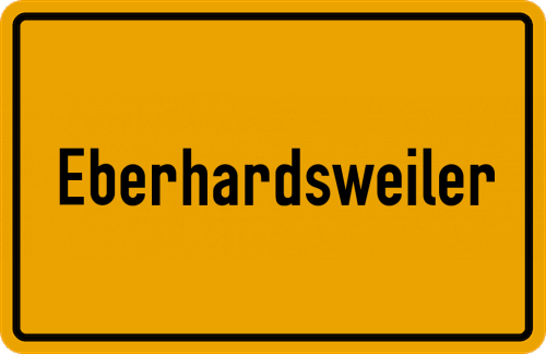 Ortsschild Eberhardsweiler