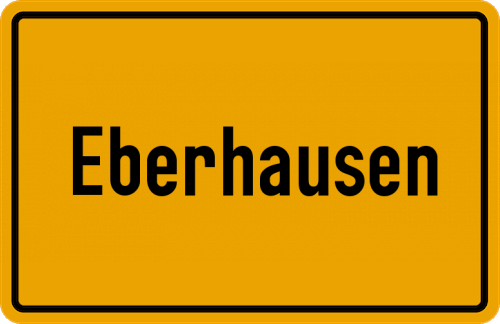 Ortsschild Eberhausen