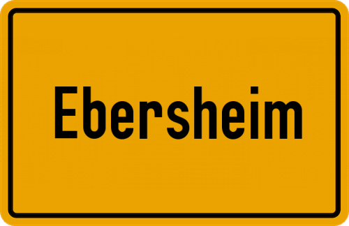 Ortsschild Ebersheim