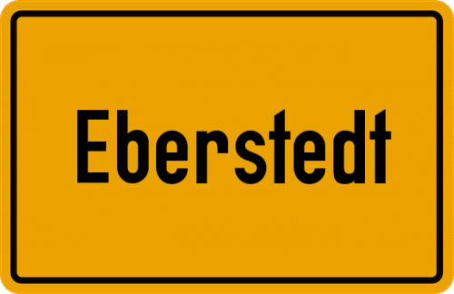 Ortsschild Eberstedt