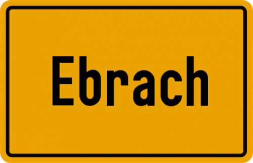 Ortsschild Ebrach