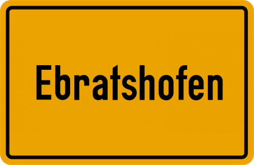 Ortsschild Ebratshofen