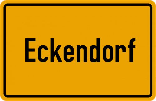Ortsschild Eckendorf