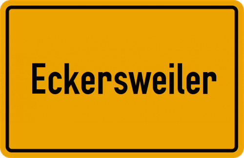 Ortsschild Eckersweiler