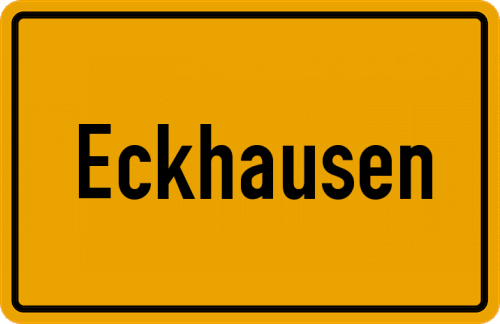 Ortsschild Eckhausen