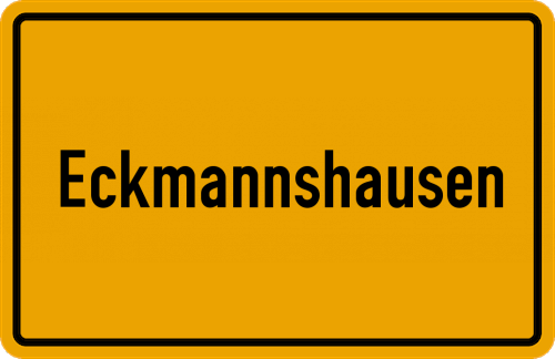 Ortsschild Eckmannshausen