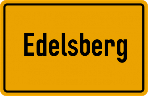 Ortsschild Edelsberg