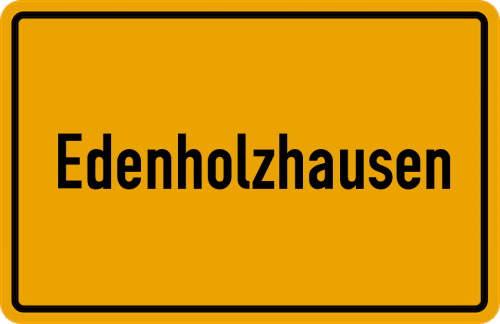 Ortsschild Edenholzhausen