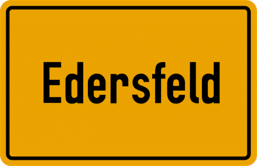 Ortsschild Edersfeld