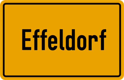 Ortsschild Effeldorf