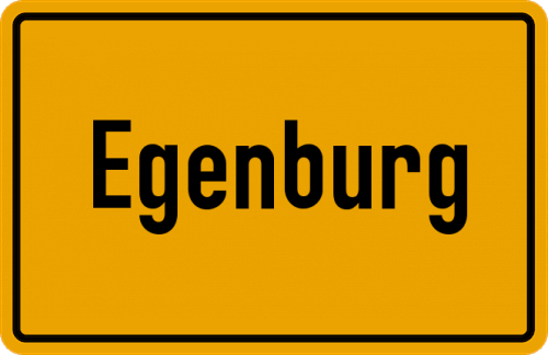 Ortsschild Egenburg