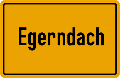 Ortsschild Egerndach