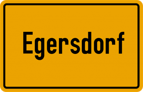 Ortsschild Egersdorf, Mittelfranken