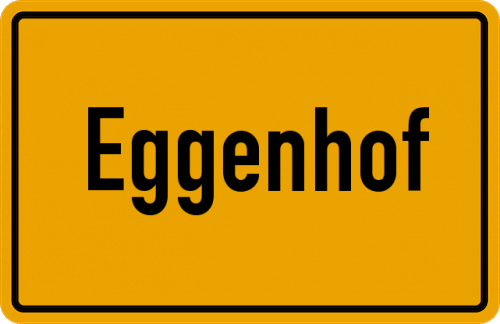 Ortsschild Eggenhof