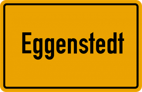Ortsschild Eggenstedt