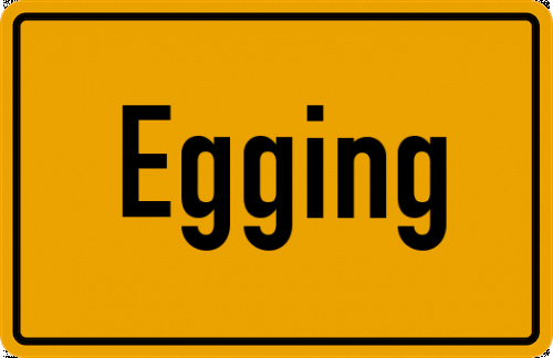 Ortsschild Egging
