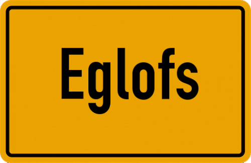 Ortsschild Eglofs