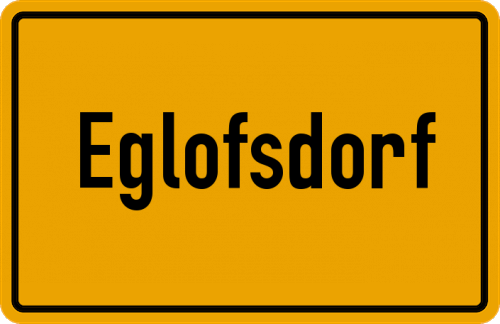 Ortsschild Eglofsdorf
