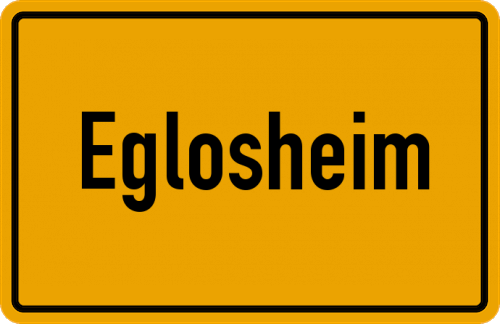 Ortsschild Eglosheim