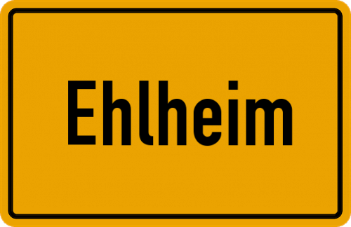 Ortsschild Ehlheim