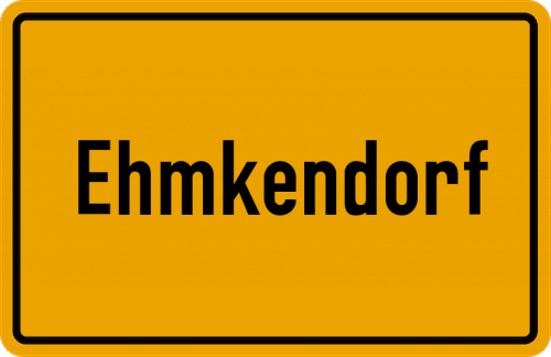 Ortsschild Ehmkendorf